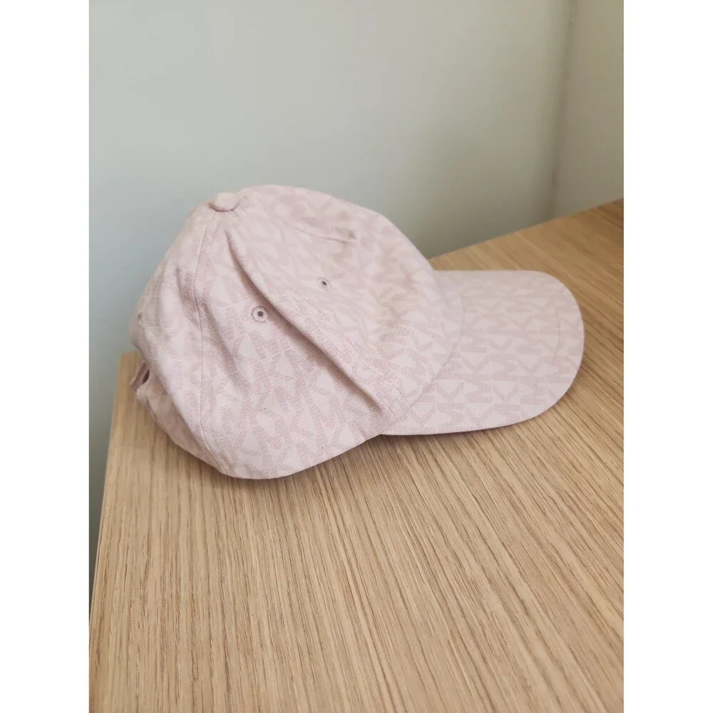 Michael Kors Pink Signature Print Adjustable Hat Cap